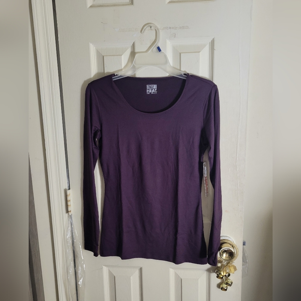 32 Degrees Deep Purple Long Sleeve Tee